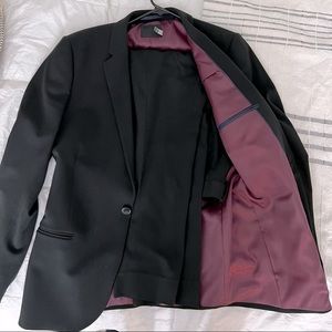 Asos slim black suit